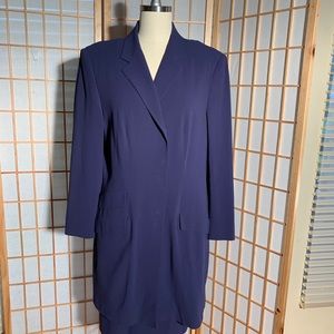 Piazza Semoione purple wool blend suit dress